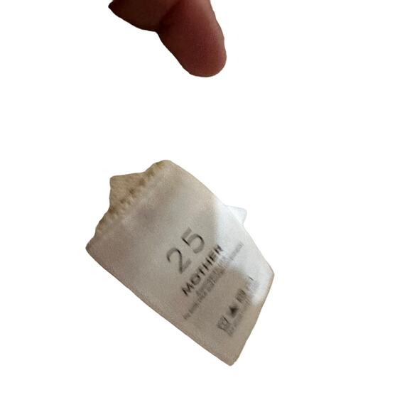 Mother Jeans The Insider Crop Step Fray Sz 25 Tan Cream Jeans - Picture 6 of 6